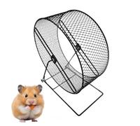 Rueda silenciosa para mascotas: 26 x 14 x 28 cm, chinchillas, juguete silencioso para hámster, jerbo y ratones, gran accesorio de jaula, rueda resistente para roedores, herramienta de entrenamiento