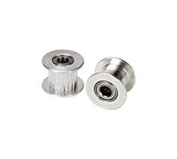 Rueda síncrona de aluminio, Polea tensora de aluminio GT2, 16T/20T, diámetro 3mm/5mm, ancho 6mm for impresora 3D, 2 uds(16T W6 B3 without T)