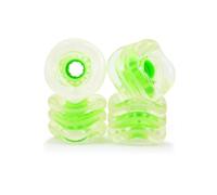 Rueda Sk8 Shark - 60 mm 78a California Roll - Color claro con Green Hub - Shark Wheel