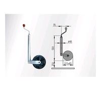 Rueda Soporte Suave Plus 215X65 Al-Ko 1222435