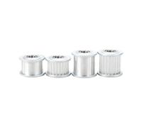 Rueda tensora de polea loca 20 dientes con diámetro interior 3/4/5/6 mm y guía cojinete, síncrona HTD3 T, aleación aluminio(Bore 3mm No Teeth,10pcs,Belt 15mm)