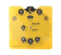 Rueda Teoría Musical | Gadget Giratorio De 15 Cm,Herramienta De Aprendizaje Musical Círculo Quintas - Para Aula Práctica Diaria Lecciones Instrumento Guitarra Piano Ukelele