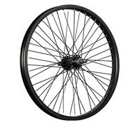 Rueda Trasera BMX de 20 Pulgadas, llanta de Aluminio Negra, 48 Agujeros, Eje sólido de 14 mm