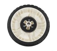 Rueda trasera de 8 pulgadas de diámetro para cortacéspedes Toro de 22 pulgadas con engranaje de plástico duro y banda de rodadura de goma construida para mayor durabilidad bajo uso regular (1 unidad)