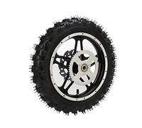 Rueda trasera de moto de, montaje de llanta de goma resistente al desgaste con cojinete de rueda dentada de disco para motocicleta para Pit Bike