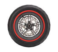 Rueda trasera de patinete eléctrico EVTSCAN con disco de freno de 120mm, neumático rojo para Xiaomi PRO PRO2 M3