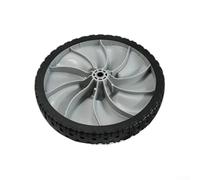 Rueda trasera de plástico de repuesto para cortacésped de 11 x 1.75 pulgadas, diámetro de 1/2 pulgada, barra de rodamiento de nailon para cortacésped Craftsman/MTD/Toro/Troy-Bilt (1 unidad)