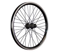 Rueda Trasera Grünert Dynamic4 de 20 Pulgadas con Freno de Disco/V-Brake Shimano FH-QC300 de 7-11 velocidades, Color Negro.