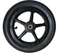 Rueda trasera para silla de ruedas de 12 pulgadas, rueda completa, rueda de repuesto, resistente neumático de bicicleta de 12 1/2 x 2 1/4 pulgadas, versátil (1)