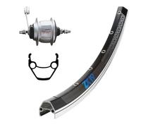 Rueda trasera Wiener Wino.Exal XP19 36TR.Retrop.Nexus 135 8V 28 "x1,75"