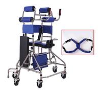 Rueda Universal con estructura de pie de arrastre axilar con placa de asiento, cinturón de sujeción, andador auxiliar antivuelco para el hogar para ancianos (A)