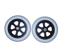 Rueda Universal para Silla de Ruedas de 29,5cm, Rueda de Repuesto para Silla de Ruedas Manual, Accesorios Sólidos para Sillas de Ruedas de PU, 12 1/2 X2 1/4, Rodamiento: 12 mm, 2 Piezas