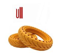 Rueda xiaomi m365 Ruedas de 8.5Pulgadas de Reemplazo para Patinete Eléctrico Neumáticos de Repuestos Compatible con Xiaomi M365 y Pro Scooter (Kit-Maciza-Amarillo)