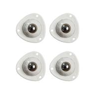 Ruedas Adhesivas De Ricino - Rodillos De Rodillo Giratorio 4x | Puestos De Muebles Para El Hogar De Polea Pegosa Rotación De 360 Grados Para Cajas De Almacenamiento De Basura Pequeños Muebles Armario