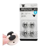 Ruedas adhesivas | Mini ruedas | Mini ruedas de ruedas, ruedas pequeñas para proyectos, 4 poleas pegajosas, ruedas de polea de muebles para cartón móvil