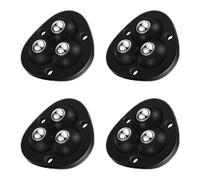 Ruedas adhesivas - Ruedas adhesivas para muebles - 4 ruedas adhesivas para muebles portantes, deslizadores resistentes al desgaste para pequeños electrodomésticos con 3 rodamientos de bola para caj