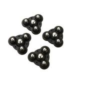 Ruedas autoadhesivas, 4 Pack Self Adhesive Caster Wheels 200kg Load(4pc Black Steel)