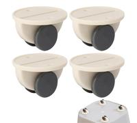 Ruedas autoadhesivas - Ruedas no giratorias, 4 piezas Mini fijas, pequeñas para cajas de almacenamiento, patas de rodillo autoadhesivas para electrodomésticos pequeños
