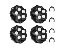 Ruedas autoadhesivas, Self Adhesive Caster Wheels 4 Pcs Rotating Black And White(M Black Nylon)