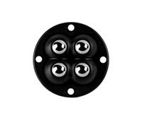 Ruedas autoadhesivas, Self Adhesive Caster Wheels Furniture Casters(1pcs-black)