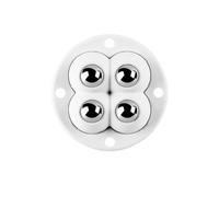 Ruedas autoadhesivas, Self Adhesive Caster Wheels Furniture Casters(1pcs-white)