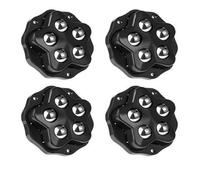 Ruedas autoadhesivas, Self Adhesive Caster Wheels Pack of 4 Black and White .8cm(Black steel ball)