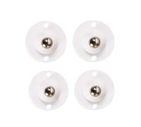 Ruedas autoadhesivas, Self-Adhesive Casters 4 Pack Black,1-4 Beads 20-200Kg(B white)