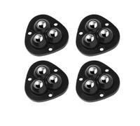 Ruedas autoadhesivas, Self-Adhesive Casters 4 Pack Black,1-4 Beads 20-200Kg(C black)