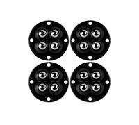 Ruedas autoadhesivas, Self-Adhesive Casters 4 Pack Black,1-4 Beads 20-200Kg(D black)