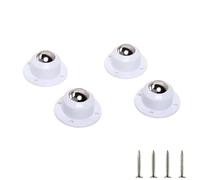 Ruedas autoadhesivas, Self-Adhesive Casters 4 Pack Black,1-4 Beads 20-200Kg(E white)
