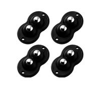 Ruedas autoadhesivas, Self-Adhesive Casters 4 Pack Black,1-4 Beads 20-200Kg(F black)
