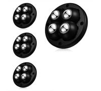 Ruedas autoadhesivas, Self-Adhesive Casters Heavy-Duty Double Ball Bearings(4pcs-black)