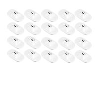 Ruedas autoadhesivas, Self Adhesive Swivel Casters Stainless Steel White 360 Degree(White-20pcs)