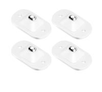 Ruedas autoadhesivas, Self Adhesive Swivel Casters Stainless Steel White 360 Degree(White-4pcs)