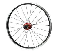 Ruedas BMX Bicicleta Plegable 20 Pulgadas 406 451 Llanta Freno V/C Freno 100/130mm Llantas Aleación Aluminio Cubos 20/24 Agujeros QR Rueda Delantera Trasera Para Casete 7-12s(Red Rear,451)