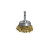 Ruedas Cepillo de Alambre para Taladro Forma de Cuenco con Mango Hexagonal de 6,35mm para Pulido y Eliminación de Óxido-38mm/1.5in||10pcs