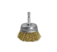 Ruedas Cepillo de Alambre para Taladro Forma de Cuenco con Mango Hexagonal de 6,35mm para Pulido y Eliminación de Óxido-50mm/2in||20pcs