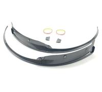 Ruedas Coche para Chevrole para Corvette C7 para Stingray Z51 2014-2019 Kit De Carrocería con Arco Ceja para Rueda Trasera Versión Sin Ancha Guardabarros Arcos En Negro Mate(Carbon Fiber Look)