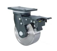 Ruedas De 5 Pulgadas, Ruedas Giratorias Totalmente De Acero Con Frenos, Bloqueables (capacidad De Carga De 4,400 Libras), For Bancos De Trabajo(8inch)