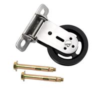 Ruedas de 88 mm para cuerdas, polea de inversión, grúa elevadora con tornillos de instalación, rollo de cable de alambre giratorio 180°, tornillos de carga de 136 kg para equipos de gimnasio DIY