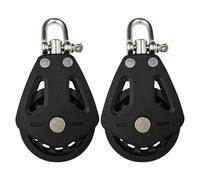 Ruedas de barco para cuerdas, poleas de alambre, polea de acero inoxidable, 2 unidades, rueda de tracción Silence Rotation, polea de bloque de cuerda, carrete de cuerda de alto rendimiento, para