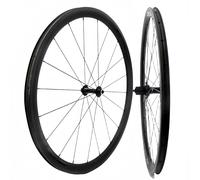 Ruedas de Bicicleta de Carretera de Fibra de Carbono 700c, Freno de llanta, ultraligeras, sin cámara, T700, Hoja de Carbono, Montaje de liberación rápida, 7-12 velocidades