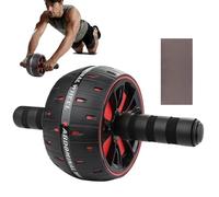 Ruedas de bicicleta estática - bicicleta estática, rodillo abdominal con rodilleras | Máquina abdominal para hombres y mujeres, equipo de entrenamiento en casa para entrenamiento coretínico, rueda