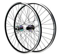 Ruedas De Bicicleta MTB 26 27,5 29 Pulgadas Rueda De Bicicleta Freno De Disco/V 32 Agujeros Aleación De Aluminio Llanta Rueda Delantera Y Trasera 100/135 Mm QR 7-11s Cassette(Colorful,27.5inch)