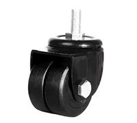 Ruedas de centro de gravedad bajo con ruedas de doble hilera, 1,6 pulgadas, for mecanizado pesado, alta capacidad de carga, silencio resistente al desgaste(Screw caster,3 inch)
