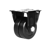 Ruedas de centro de gravedad bajo con ruedas de doble hilera, 1,6 pulgadas, for mecanizado pesado, alta capacidad de carga, silencio resistente al desgaste(Directional caster,2.5 inch)