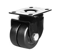 Ruedas de centro de gravedad bajo con ruedas de doble hilera, 1,6 pulgadas, for mecanizado pesado, alta capacidad de carga, silencio resistente al desgaste(Universal caster,3 inch)