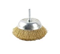 Ruedas de cepillo abrasivo Cepillo de alambre acero 50 mm/65 mm/100 mm, ruedas latonadas, cepillos, taladros, herramientas rotativas, cepillo for pulir metales(W-100mm)