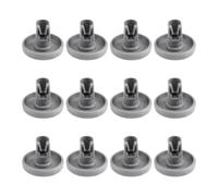 Ruedas de cesta inferior for lavavajillas, 12 Uds., compatibles con AEG, Compatible con Electrolux,