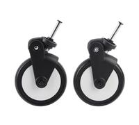 Ruedas de cochecito de bebé, piezas de repuesto para cochecito de bebé para Yoya y la mayoría de las marcas, ruedas de cochecito de bebé giratorias de 360° para una fácil (Un par de ruedas delanteras)
